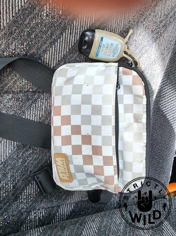 Strictly Wild Neutral Checker Cross Body Bag Review