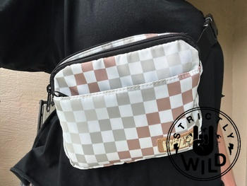 Strictly Wild Neutral Checker Cross Body Bag Review