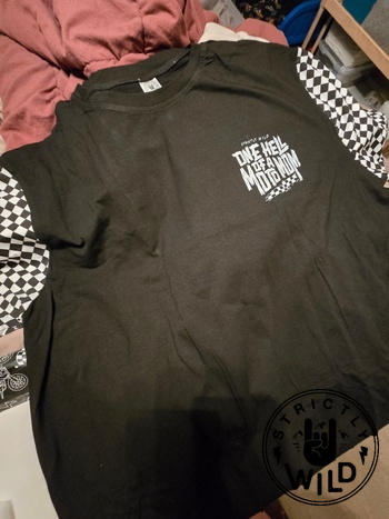 Strictly Wild One Hell Of A Moto Mom Drop Cut Shirt Review