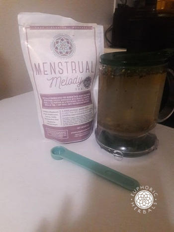 Euphoric Herbals Menstrual Melody Tea | Raspberry Leaf Tea for Menstruation Review
