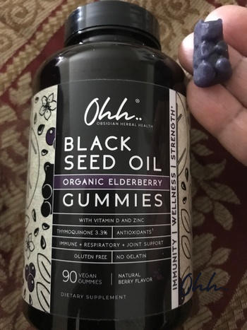 Ohh..Black Seed Oil Gummies Organic Black Seed Oil and Elderberry Gummies Review