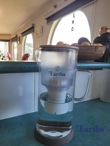 Earths Water 3.5L Glass Carafe Alkaline Water Filter - White Review