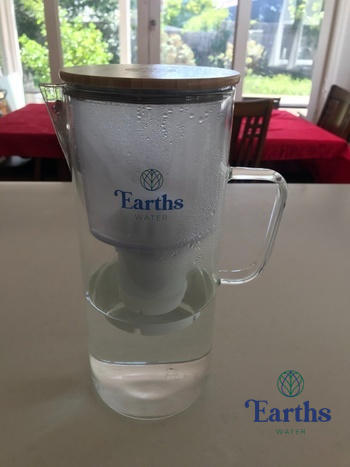Earths Water 3.5L Glass Carafe Alkaline Water Filter - White Review
