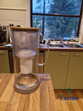 Earths Water 3.5L Glass Carafe Alkaline Water Filter - White Review