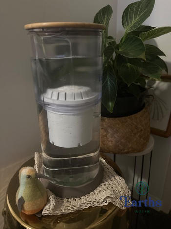 Earths Water 3.5L Glass Carafe Alkaline Water Filter - Natural Review