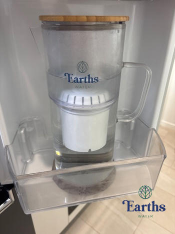 Earths Water 3.5L Glass Carafe Alkaline Water Filter - White Review