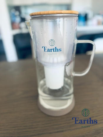 Earths Water 3.5L Glass Carafe Alkaline Water Filter - White Review