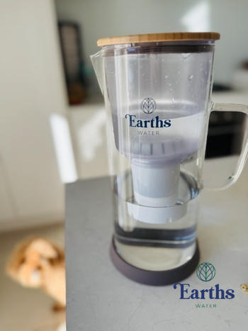 Earths Water 3.5L Glass Carafe Alkaline Water Filter - Natural Review