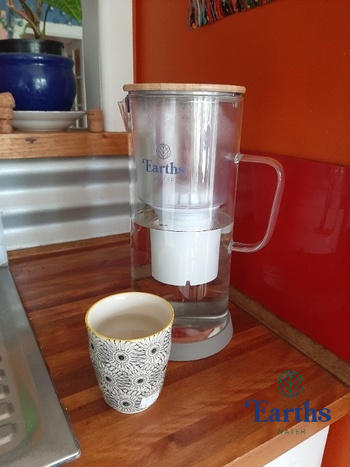 Earths Water 3.5L Glass Carafe Alkaline Water Filter - White Review