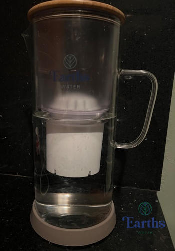 Earths Water 3.5L Glass Carafe Alkaline Water Filter - White Review