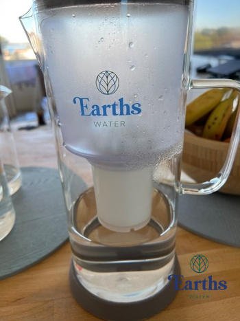 Earths Water 3.5L Glass Carafe Alkaline Water Filter - White Review