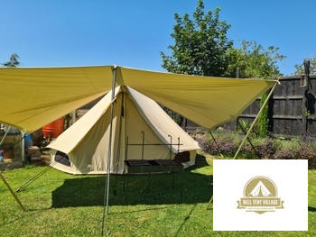 BellTentVillage  BTV 3 - Water Resistant & Fire Retardant Premium Luxury Canvas Bell Tent With Stove Hole Review