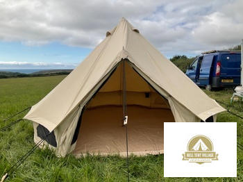 BellTentVillage  BTV 3 - Water Resistant & Fire Retardant Premium Luxury Canvas Bell Tent With Stove Hole Review