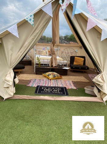 BellTentVillage  BTV 5 Skyview - 5m (Full PVC Light Roof) XL (1.2m High Walls) Water Resistant Cotton Canvas Bell Tent Review