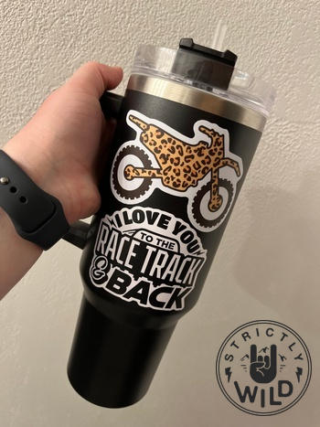 Strictly Wild Leopard Dirt Bike Sticker - Ready To Ship Review