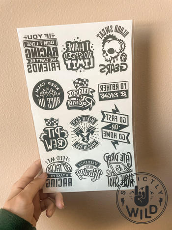 Strictly Wild Temporary Tattoo Sheet Review