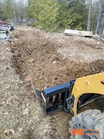 TMG Industrial 78 Skid Steer Rock Skeleton Bucket Attachment, Solid Steel, Universal Mount, 4 Tine Spacing, 45-70 HP, TMG-SB78 Review