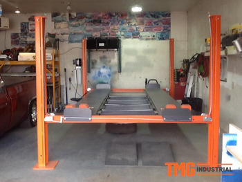 TMG Industrial 4-Post Auto Lift, 9,000 lb Lift Capacity, 77 Rise, Removable Ramp, CETL Certified Power Unit, TMG-ALF90 Review