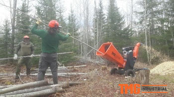 TMG Industrial 6 Wood Chipper with Kohler 14 HP Gas Engine, 2 Hitch Tow-Behind TMG-GWC6 Review