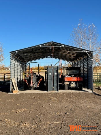 TMG Industrial 12’ x 20’ Metal Shed Carport with 8’ Open Sidewalls, TMG-MSC1220 Review