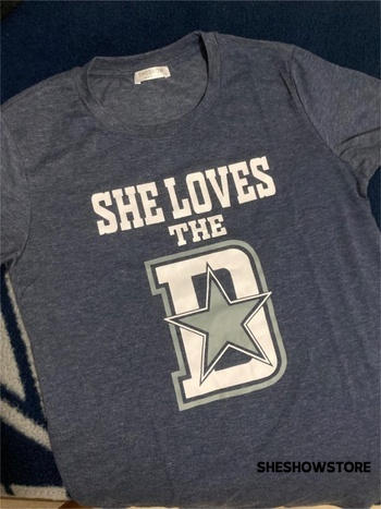 SheShowStore I Married Into This Dallas Cowboys Tee Review