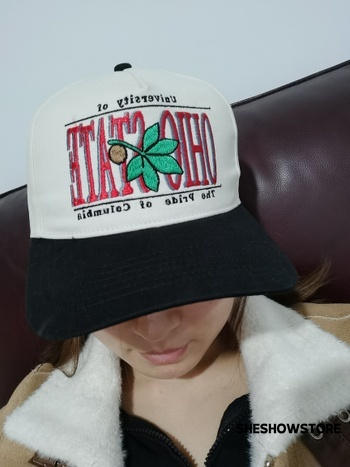 SheShowStore 90s Vintage Style Ohio State Snapback Embroidered Trucker Hat Unisex Review