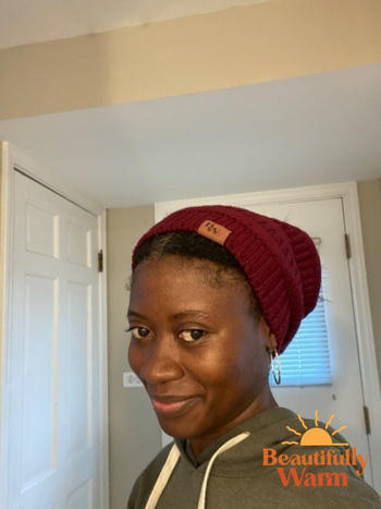 Beautifully Warm, LLC Winter Hat | Satin Lined | Detachable Pom Pom | Burgundy Review