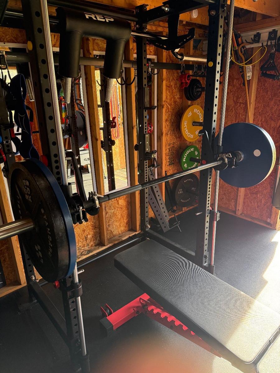 BOB Smith Machine rack attachment, customer photo from Joe D.