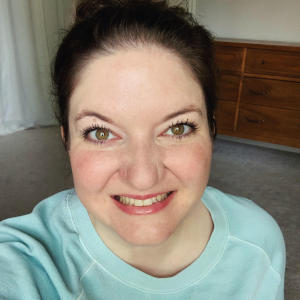 A Milkglass candle  Customer