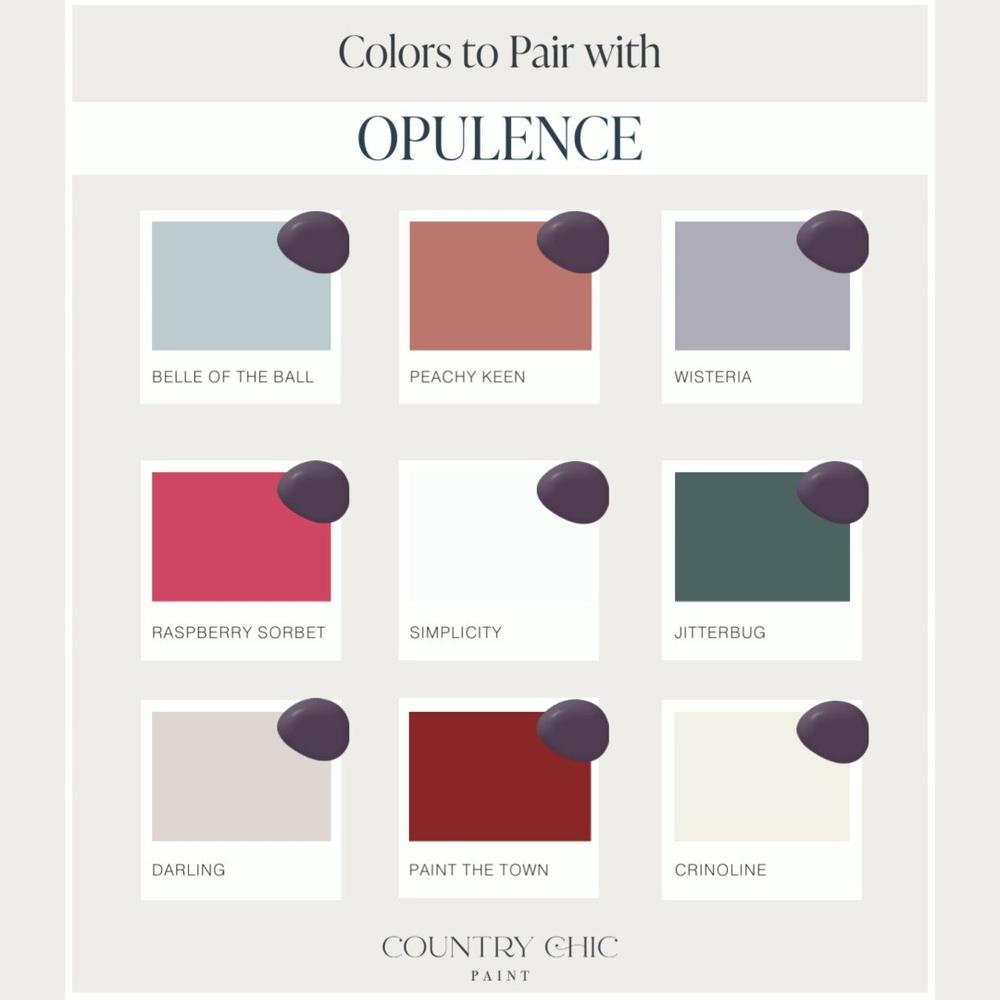 Opulence - Chalk Style Paint for Furniture, Home Decor, DIY, Cabinets,  Crafts - Eco-Friendly All-In-One Paint