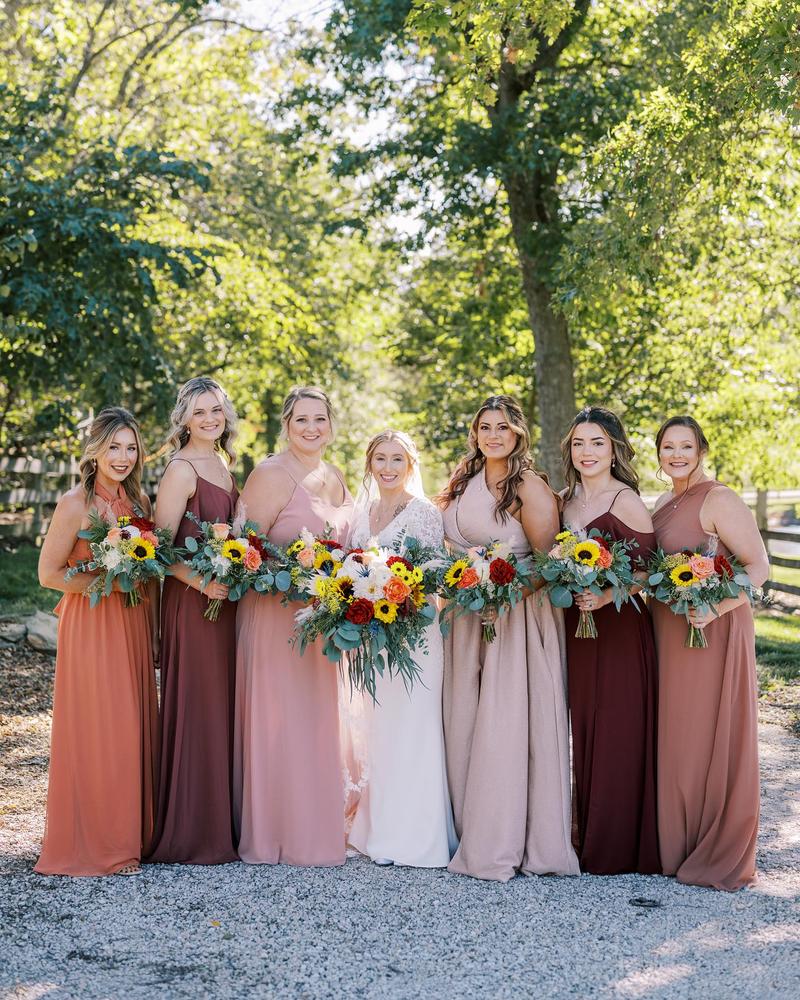 The Most Stunning Rose Gold Bridesmaid Dresses in Every Style