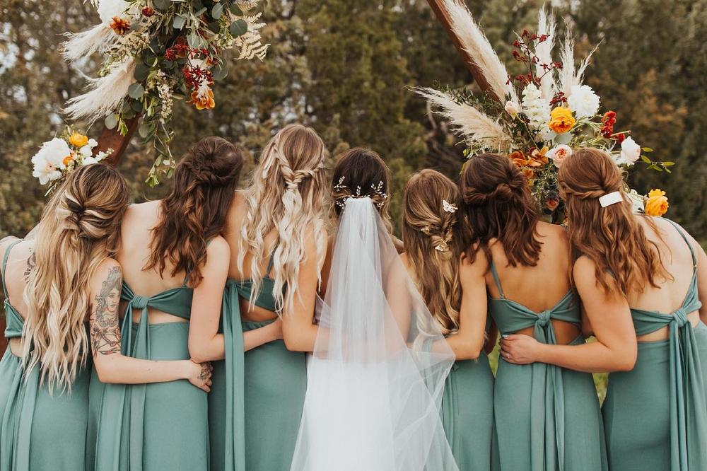 Benny Tie Back Bridesmaid Dress with 