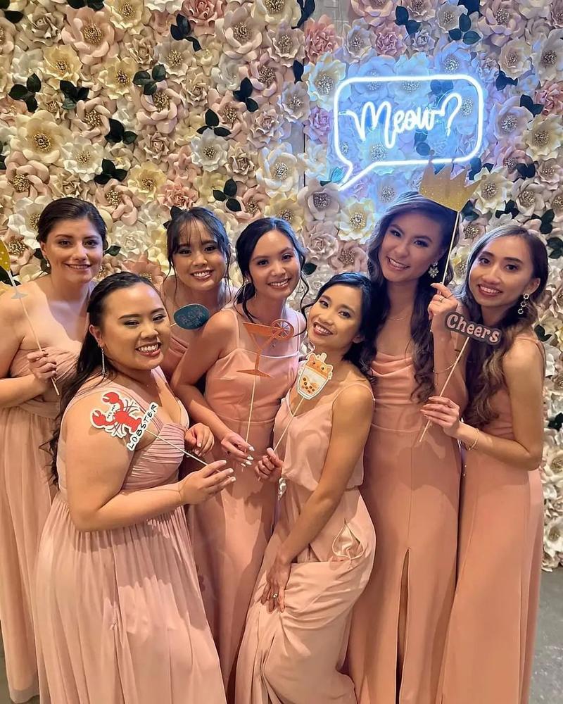 I knew going into planning our wedding the easiest decision I would make would be asking my girls to stand by my side as they have so many times before. They are the most loving and genuine bunch you'll ever meet. 

Most of these girls are related but even the ones who aren't might as well be. They're the sisters I never thought I would be blessed with. 

I will never be able to thank y'all enough for everything you've done. The wedding wouldn't have been the same without my girls. 
I love you all so much!! 🤍🤍🤍