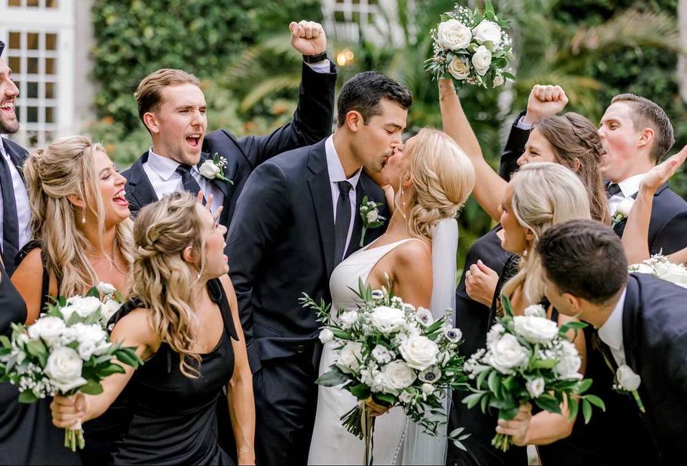 These two got married a few weeks ago and they had such a beautiful day surrounded by family and friends! 

Venue sydonieweddings 
Coordinator kristyrappevents 
Photographer oliviacainephotography 
Floral lavenderandlaceweddingflorist 
Video blurredbuffalo 
Bride essenseofaustralia vocellesbridal 
Bridesmaids birdygrey 
Groom & Groomsmen theblacktux 
DJ elegantentertainmentorlando 
Hair & Makeup laurareynoldsartist 
Catering premiereventsorlando 
Officiant samofficiant