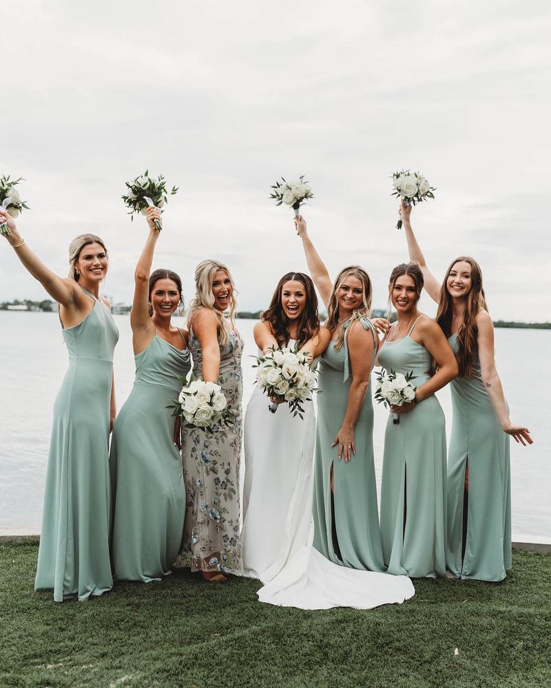 Infinity Dress Teal Wedding Bridesmaid Wrap Convertible Evening Cocktail  Party Long Maxi Elegant Prom Custom Made Plus Size Bridal Dresses 