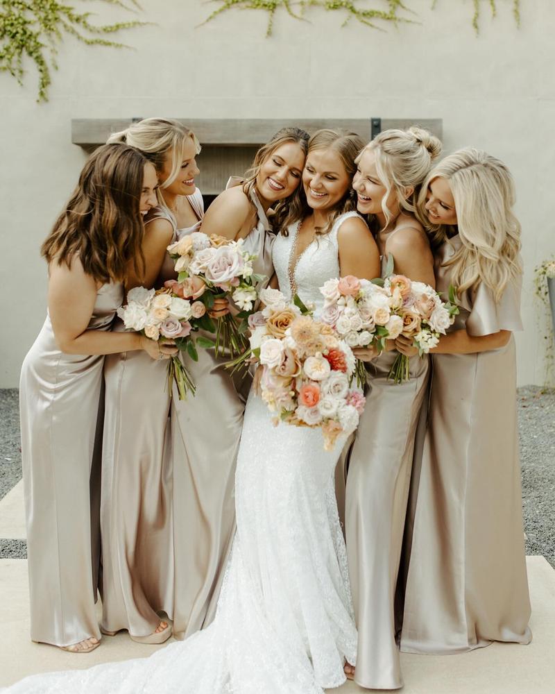 Bronze bridesmaid hot sale dresses uk