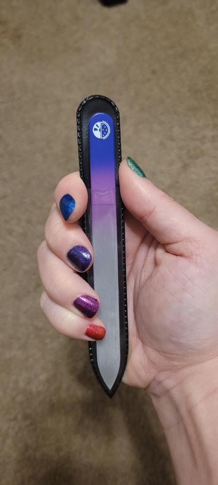 Glass Nail File - Purple/Pink - Customer Photo From Jessica H.