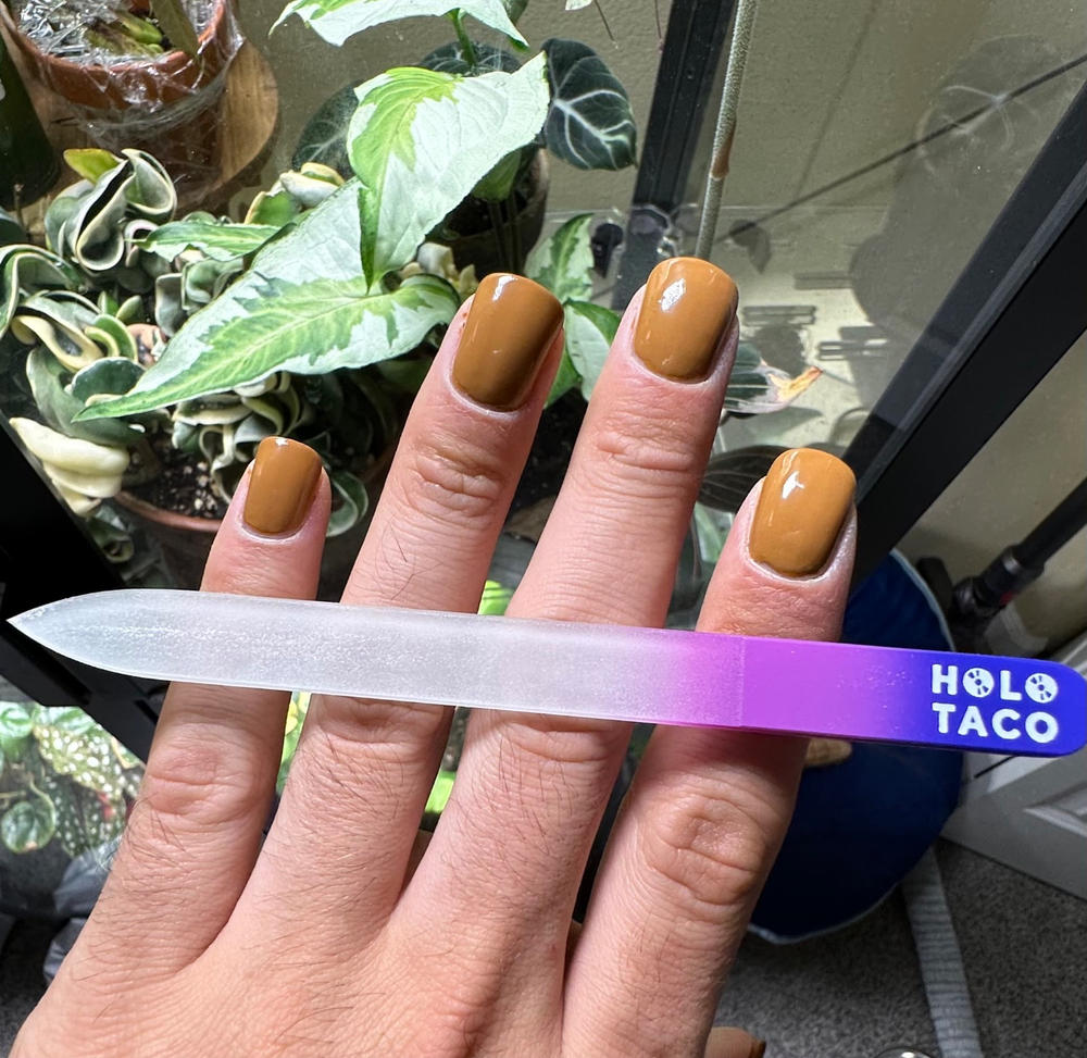 Glass Nail File - Purple/Pink - Customer Photo From Robert C.