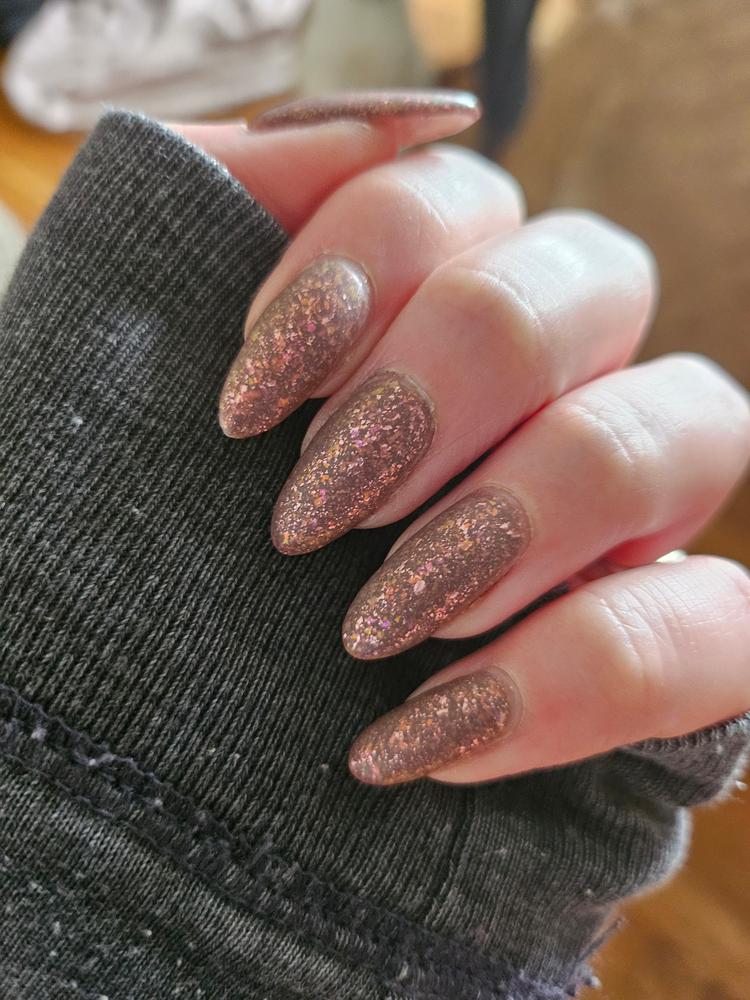 Rose Gold Flake Taco - Customer Photo From Arielle