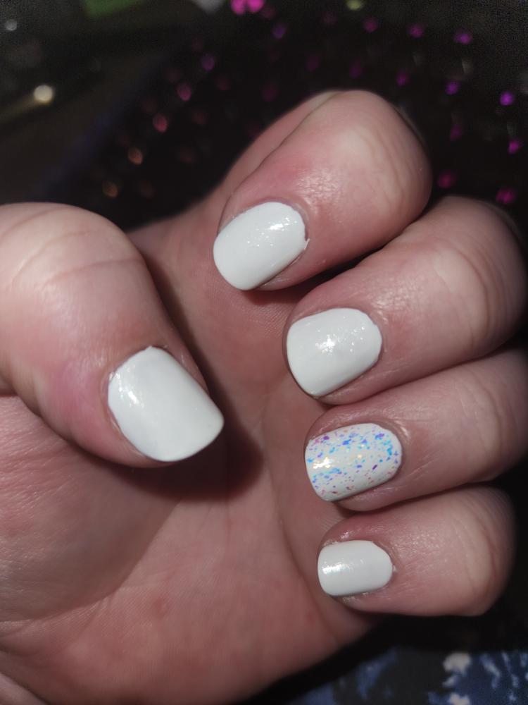 Milky White Shimmer - Customer Photo From Kristyn