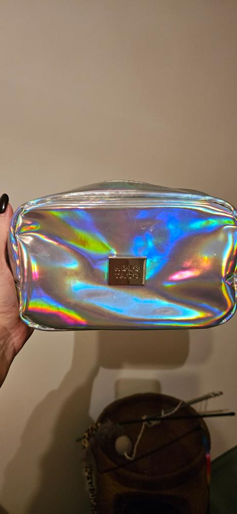 Silver Holo Pouch - Customer Photo From Tanja R.