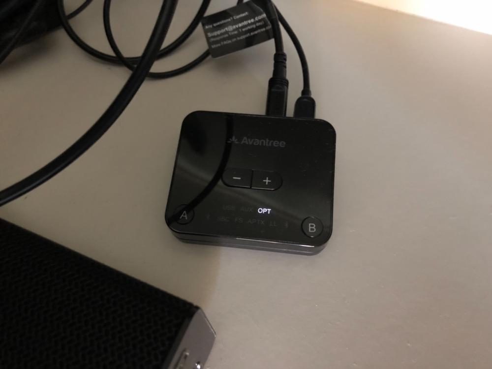 avantree audikast plus bluetooth 5.0 transmitter for tv