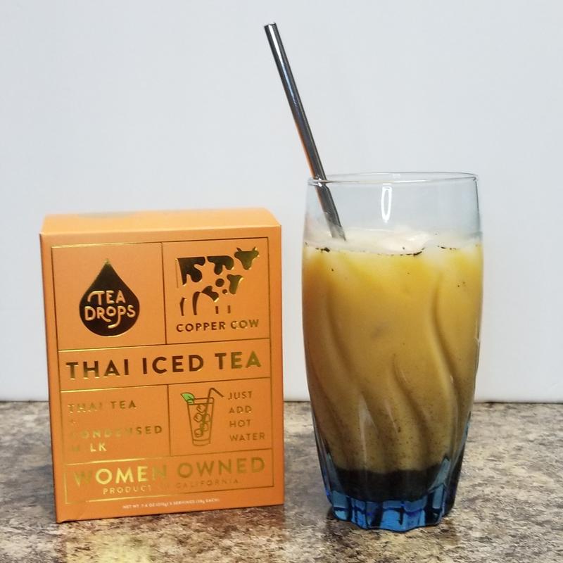 Thai Iced Tea Kit Caffeinated Box of 10 Tea Drops® Tea Drops