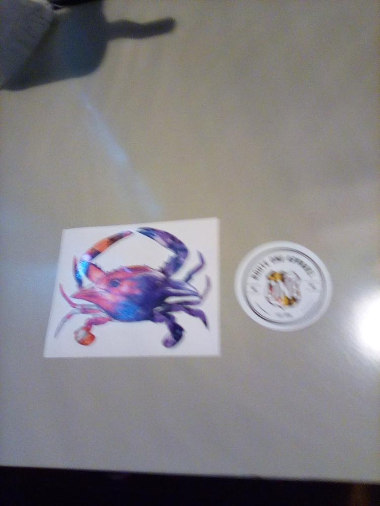 Baltimore Birds Crab / Sticker - Customer Photo From Mary Etta Heckner