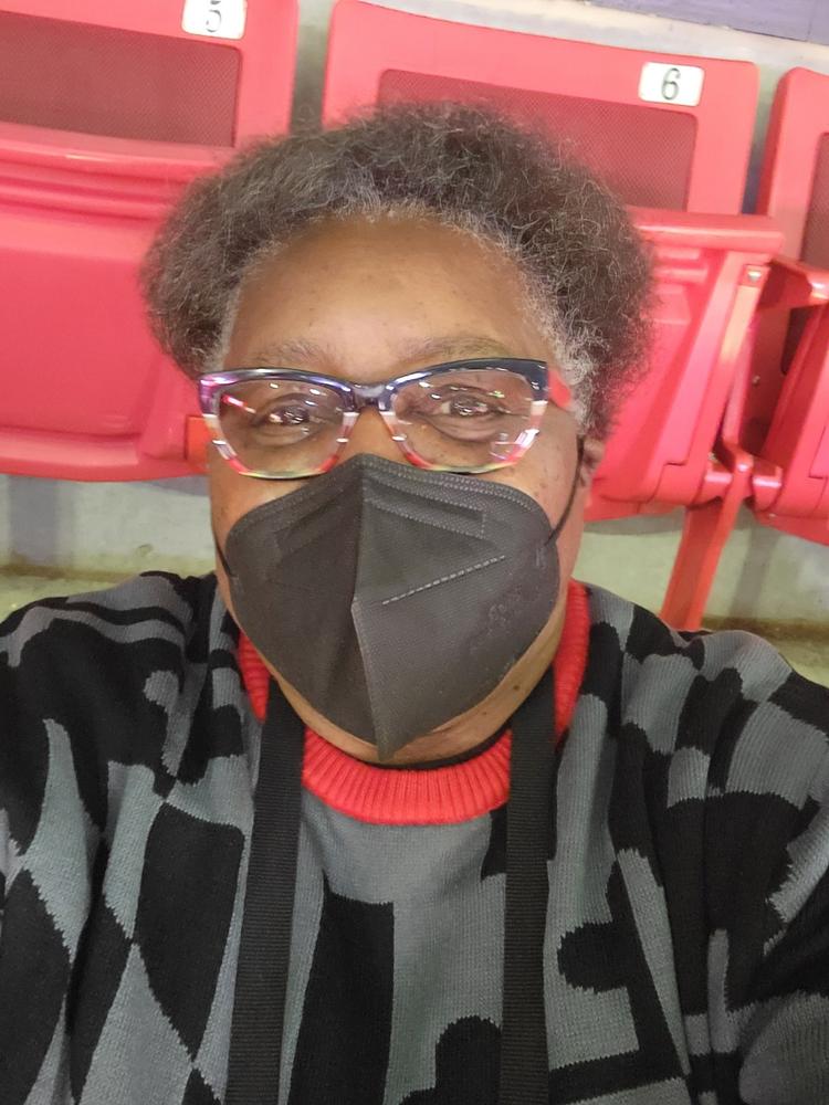Greyscale Maryland Flag Pattern / Knit Sweater - Customer Photo From Anita Kay