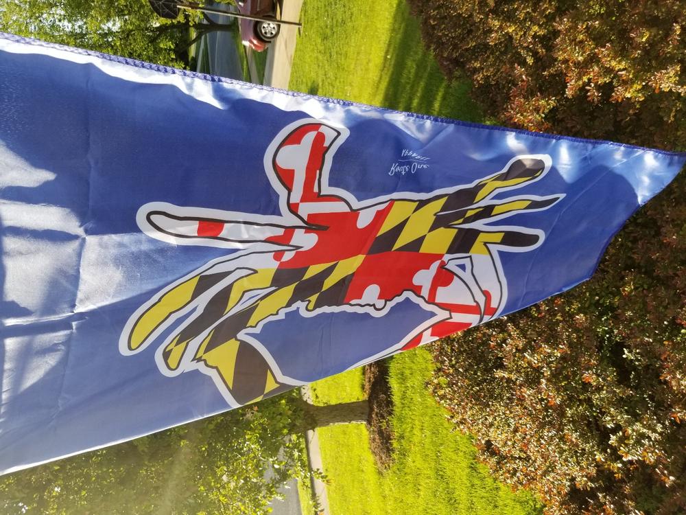 Maryland Full Flag Crab (Navy) / Flag - Customer Photo From Jason K.