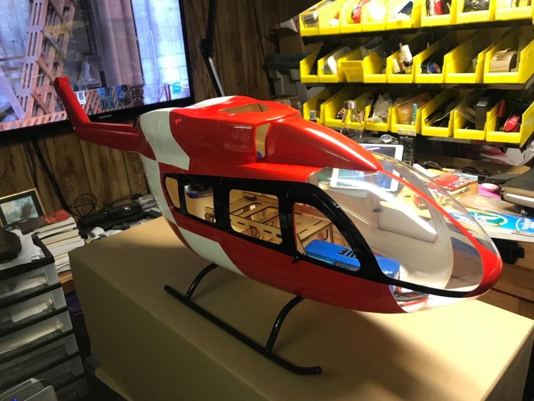 Roban EC-145 Swiss Medic Red/White 600 Size Helicopter Scale Conversio ...