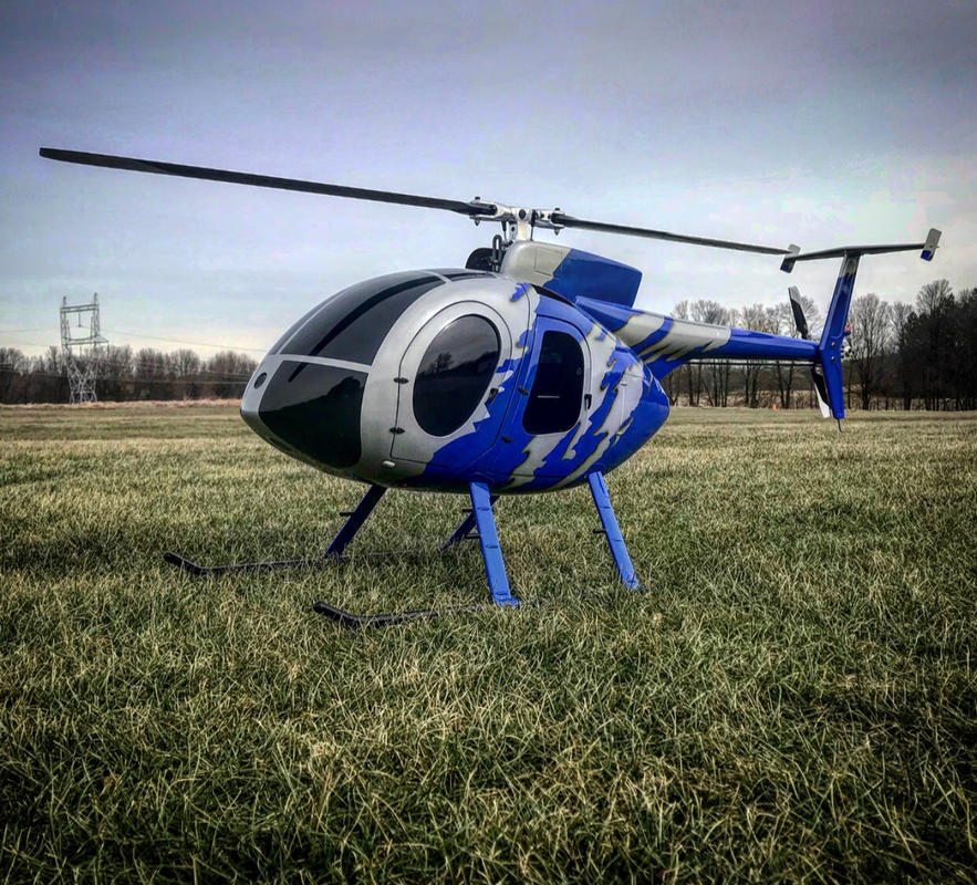 Roban MD500E GJive Blue 600 Size Helicopter Scale Conversion KIT