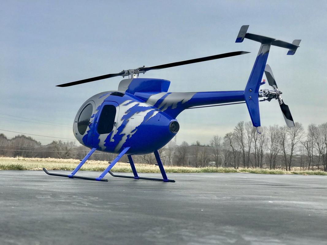Roban MD500E GJive Blue 600 Size Helicopter Scale Conversion KIT