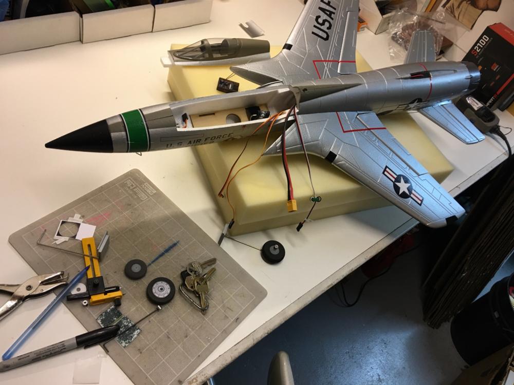 Freewing F-105 Thunderchief 64mm EDF Jet - PNP - Customer Photo From Richard P.
